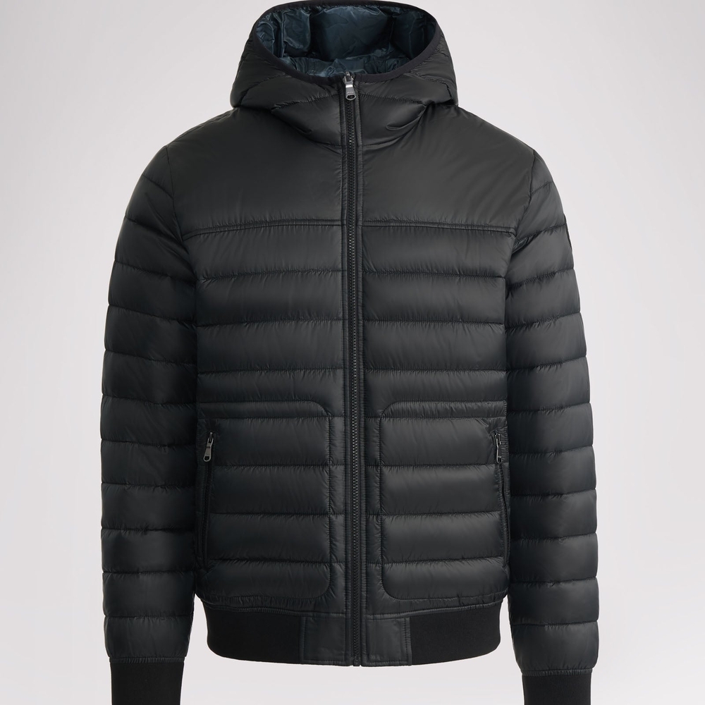 Pajar Men's Black Hooded Bomber Jacket